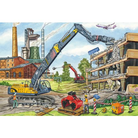 Schmidt Spiele At the building site (56520) 3x48 db  Gyerek kirakó 