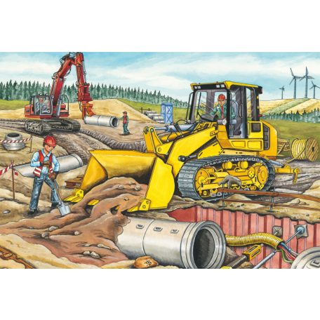 Schmidt Spiele At the building site (56520) 3x48 db  Gyerek kirakó 