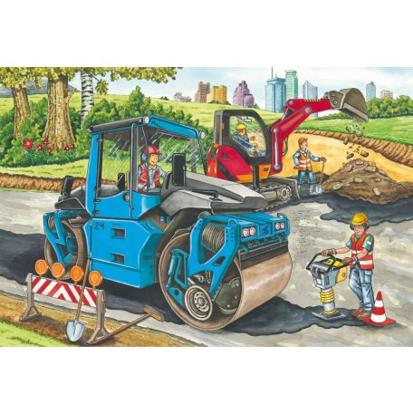 Schmidt Spiele At the building site (56520) 3x48 db  Gyerek kirakó 