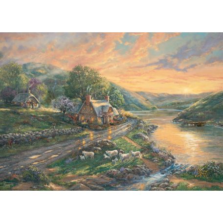 Schmidt Spiele Daybreak at Emerald Valley (59774) 1000 db Thomas Kinkade Kirakó 