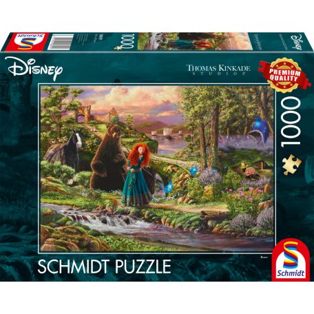 Schmidt Spiele Disney, Brave Merida (58039) 1000 db Thomas Kinkade Kirakó 