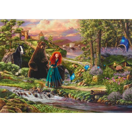 Schmidt Spiele Disney, Brave Merida (58039) 1000 db Thomas Kinkade Kirakó 
