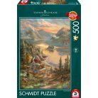Schmidt Spiele Lakeside Splendor (59710) 500 db Thomas Kinkade Kirakó 