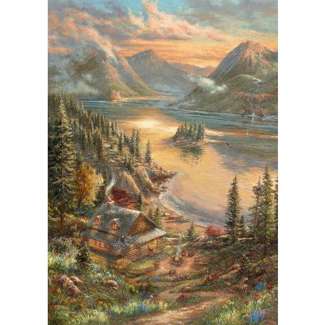 Schmidt Spiele Lakeside Splendor (59710) 500 db Thomas Kinkade Kirakó 