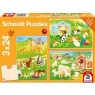 Schmidt Spiele My farmyard friends (56518) 3x24 db Gyerek kirakó 