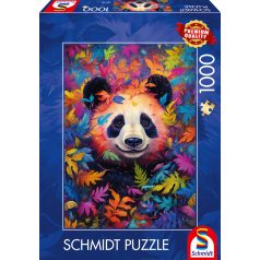   Schmidt Spiele Panda in a rainbow-coloured forest (59781) 1000 db  Kirakó 