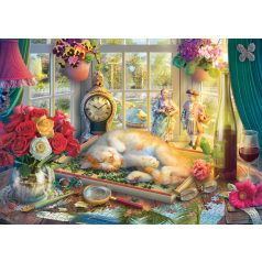   Schmidt Spiele Puzzle time with the cat (59789) 1000 db  Kirakó 
