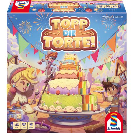 Schmidt Spiele Topp die Torte! (40659) Gyerekjáték (Magyar játékszabállyal)