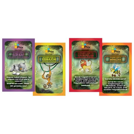 Phix Kisiskolásoknak szóló, önbizalom fejlesztő, lelki problémát kezelő társasjáték