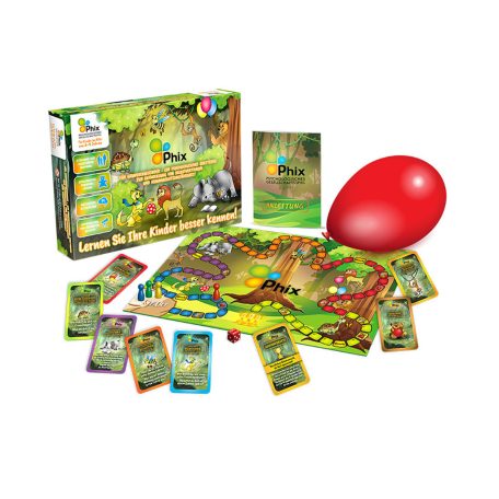 Phix Kisiskolásoknak szóló, önbizalom fejlesztő, lelki problémát kezelő társasjáték (német nyelvű kiadás)