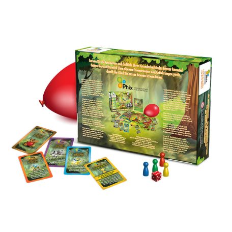Phix Kisiskolásoknak szóló, önbizalom fejlesztő, lelki problémát kezelő társasjáték (német nyelvű kiadás)