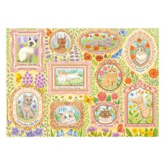   Schmidt Spiele Adelige Katzen in Blütenpracht (59792) Kirakó 1000 db 