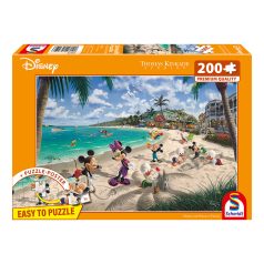   Schmidt Spiele Disney, Mickey & Minnie in San Francisco - 200 db (56559) Gyerek Kirakó Thomas Kinkade 