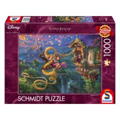   Schmidt Spiele Disney, Rapunzel Tangled up in Love  (58034) Kirakó 1000 db Thomas Kinkade 