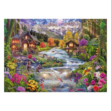 Schmidt Spiele Flussidyll in den Bergen, 2000 db (58868) Kirakó