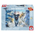 Schmidt Spiele Hundeliebe, schwarzer Labrador im Schnee  (58558) Kirakó MARK FREDRICKSON 1000 db 