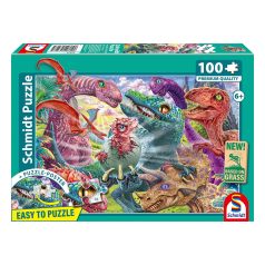  Schmidt Spiele Kleine Dinos, große Abenteuer 100 db (56527) Gyerek kirakó  