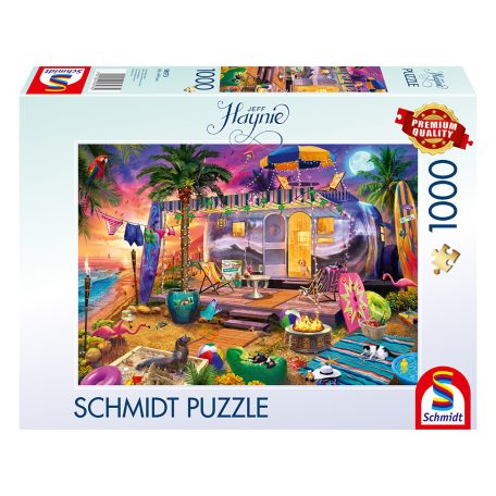 Schmidt Spiele Mit dem Wohnwagen am Meer  (58573) Kirakó JEFF HAYNIE 1000 db 
