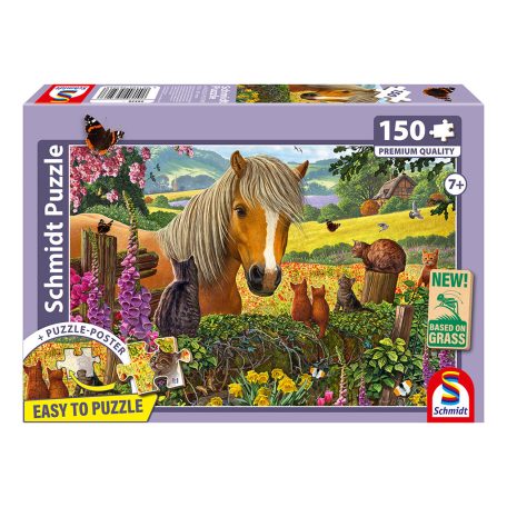 Schmidt Spiele Süßer Besuch auf der Pferdekoppel 150 db (56526) Gyerek kirakó  