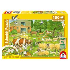   Schmidt Spiele Tierkinder auf dem Bauernhof 100 db (56528) Gyerek kirakó  