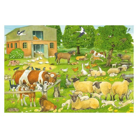 Schmidt Spiele Tierkinder auf dem Bauernhof 100 db (56528) Gyerek kirakó  