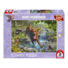   Schmidt Spiele Hundeliebe, Frühlingsspaziergang mit Labrador Retriever  (58559) Kirakó MARK FREDRICKSON 1000 db 