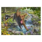 Schmidt Spiele Hundeliebe, Frühlingsspaziergang mit Labrador Retriever  (58559) Kirakó MARK FREDRICKSON 1000 db 