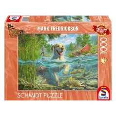   Schmidt Spiele Hundeliebe, gelber Labrador auf Fischjagd  (58557) Kirakó MARK FREDRICKSON 1000 db 