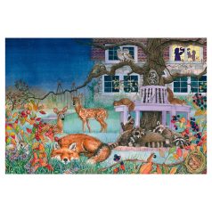   Schmidt Spiele Animal visit by night (56575) Gyerek kirakó 100 db