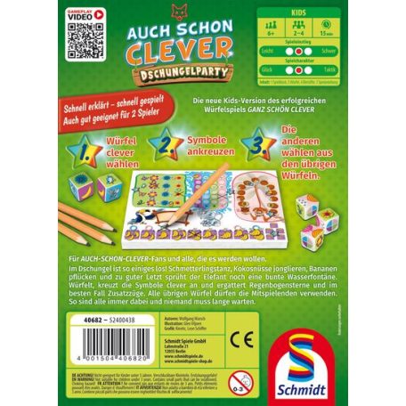 Schmidt Spiele Auch schon clever - Dschungelparty (40682) Gyerekjáték 