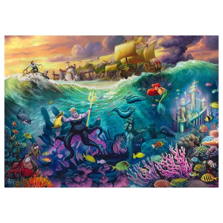 Schmidt Spiele Disney, The Little Mermaid, Ursula (58041) Kirakó 1000 db Thomas Kinkade