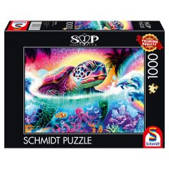   Schmidt Spiele Neon Turtle (58634) Kirakó SHEENA PIKE Kirakó 1000 db