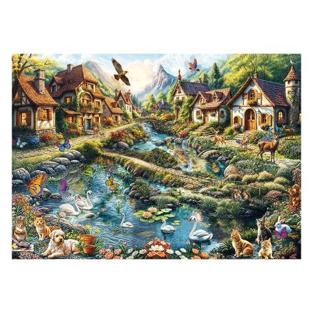 Schmidt Spiele Village on the edge of the forest (58874) Kirakó 1000 db