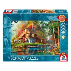 Schmidt Spiele Water mill in autumn (58881) Kirakó 1000 db
