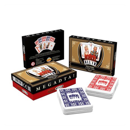 KORDA ALL IN – Deluxe Francia kártya Dupla (2x52 lap + 6 Joker) 
