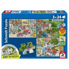 Schmidt Spiele Fire brigade 3x24 db (56580) Gyerek kirakó 