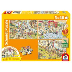   Schmidt Spiele Fun at the zoo 3x48 db (56582) Gyerek kirakó 