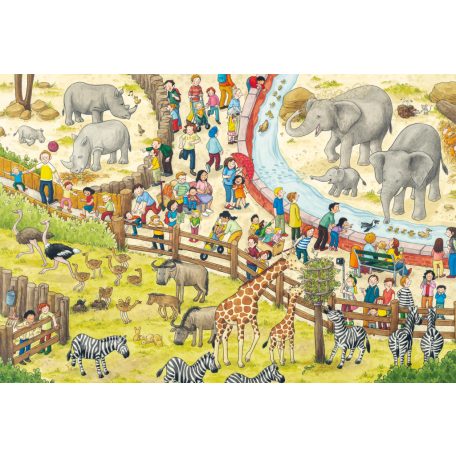 Schmidt Spiele Fun at the zoo 3x48 db (56582) Gyerek kirakó 