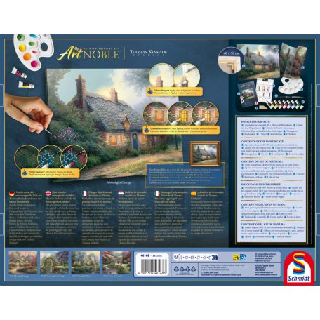 Schmidt Spiele Moonlight Cottage (46168) Thomas Kinkade 1000 db festhető Kirakó