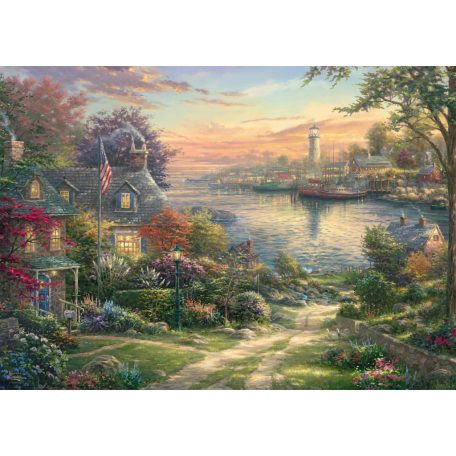Schmidt Spiele New England Harbour (58785) Kirakó 1000 db Thomas Kinkade