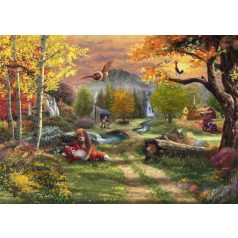   Schmidt Spiele Disney, Fox and Hound (58050) Kirakó 1000 db Thomas Kinkade