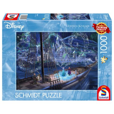 Schmidt Spiele Disney, Frozen, Love and Magic (58052) Kirakó 1000 db Thomas Kinkade