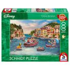 Schmidt Spiele Disney, Mickey & Minnie in Italy (58053) Kirakó 1000 db Thomas Kinkade