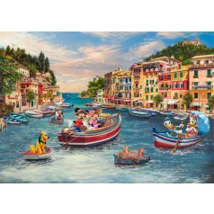   Schmidt Spiele Disney, Mickey & Minnie in Italy (58053) Kirakó 1000 db Thomas Kinkade