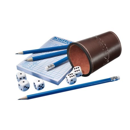 Schmidt Spiele Kniffel - Kockapóker bőr dobópohárral társasjáték (49030) 