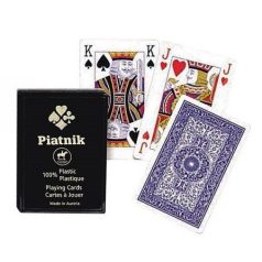   Plasztik póker kártyajáték 1*55 lap, műanyag dobozban (136429) 