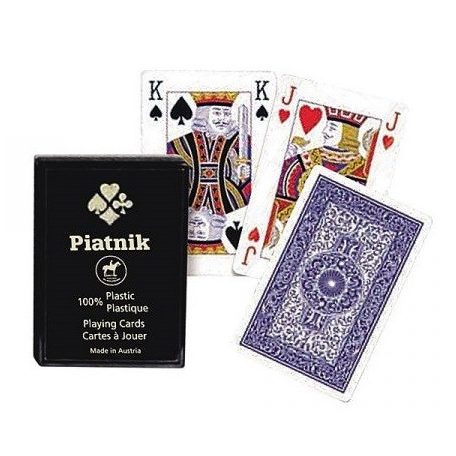 Plasztik póker kártyajáték 1*55 lap, műanyag dobozban (136429) 