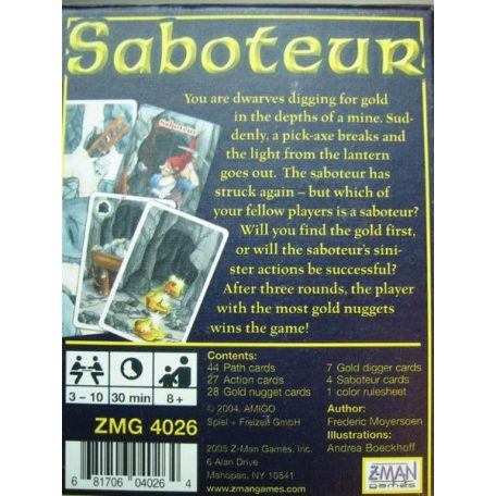 Aranyásók - Szabotőr kártyajáték